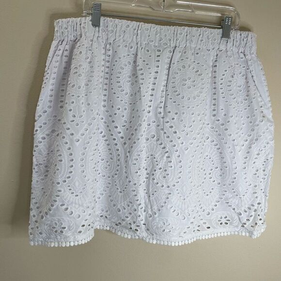 RyeGrass|A-Line|Skirt|100% Cotton|Elastic waistband|With Pockets - Picture 7 of 16